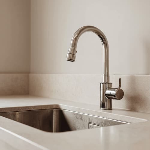 Installed Kitchen sink