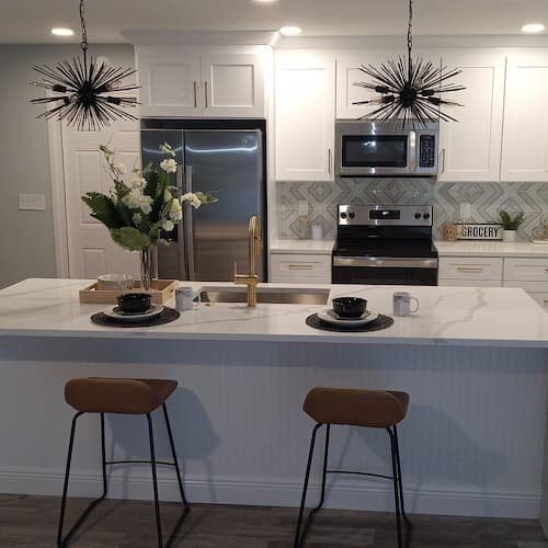 Kitchen Remodeling job with countertop