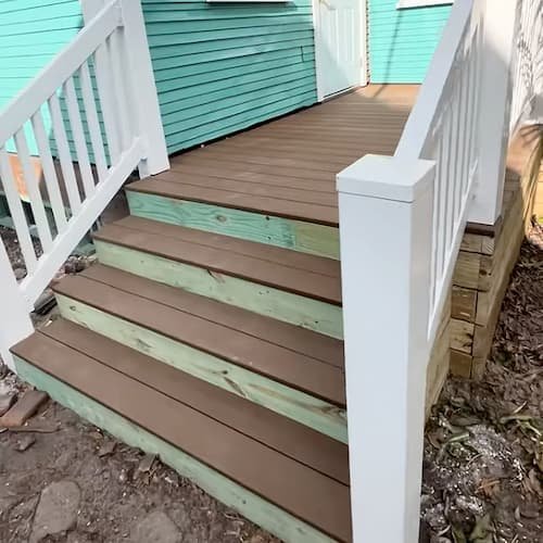front deck finished