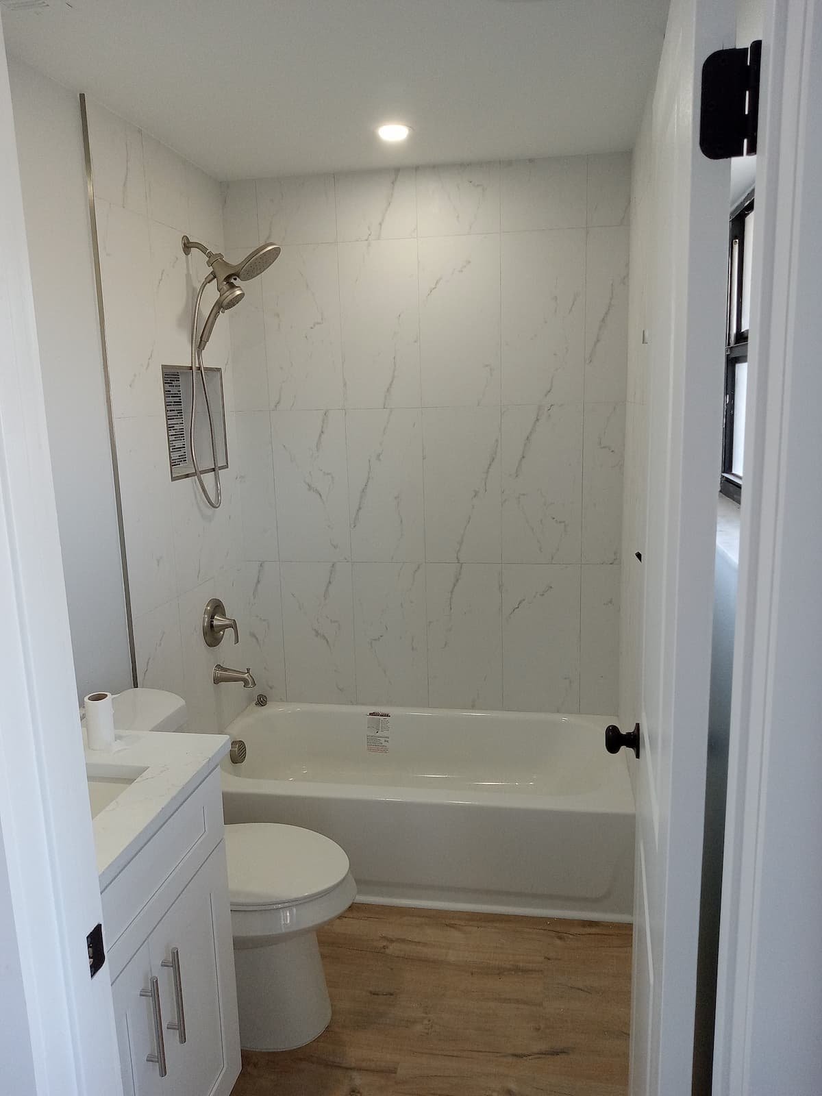 tub with shower bathroom remodeling